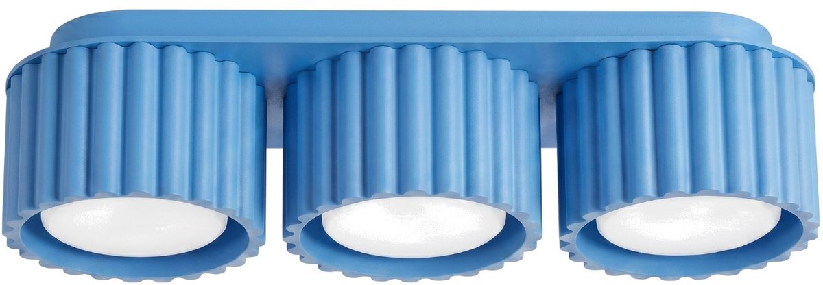 Sollux Lighting Plafondlamp AURA - Gx53 - lichtblauw - aluminium - 32.5x10x8cm