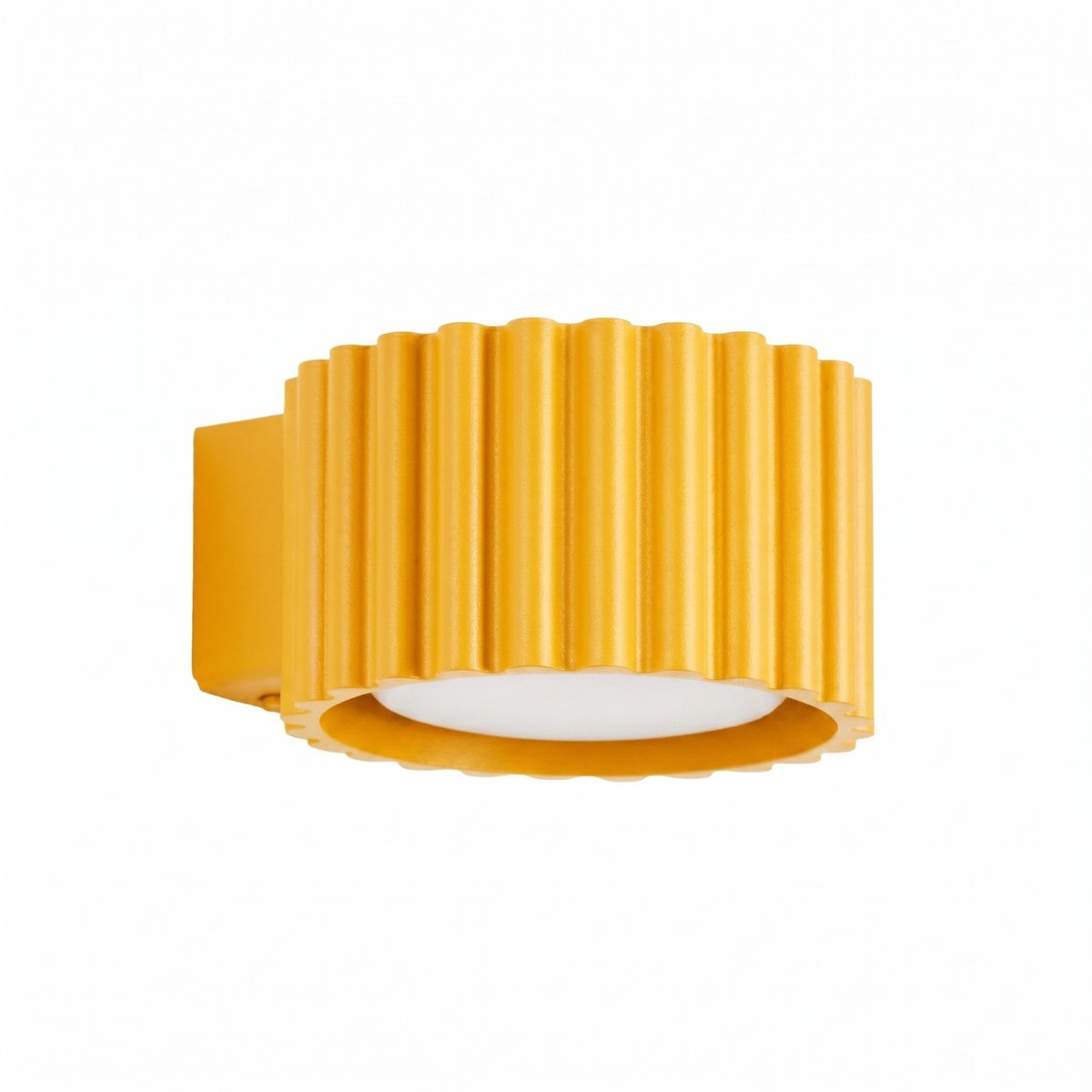 Sollux Lighting Wandlamp AURA - Gx53 - geel - aluminium - 10x12x6cm