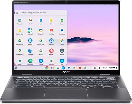 Acer Chromebook Plus Spin 714 CP714-1HN-713M, 2-in-1 Chromebook, 14 inch WUXGA touchscreen, Intel Core Ultra 7, 16GB RAM, 512GB SSD