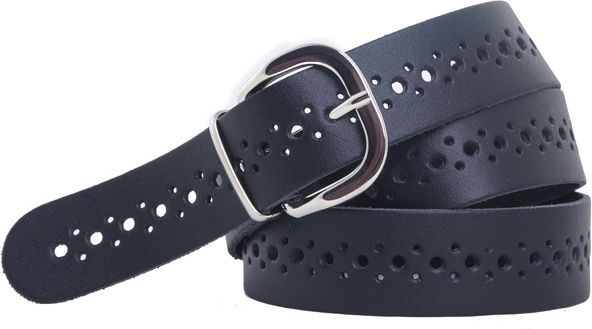 Shenky - belt - leather - with holes - 3 cm - ShopVlot