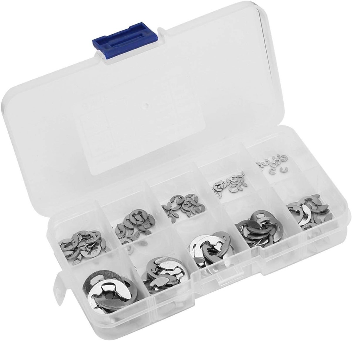 E-Clip set 120pcs 1.5mm-10mm - 304 roestvrij staal - duurzaam en corrosiebestendig - voor machine toepassingen - ShopVlot
