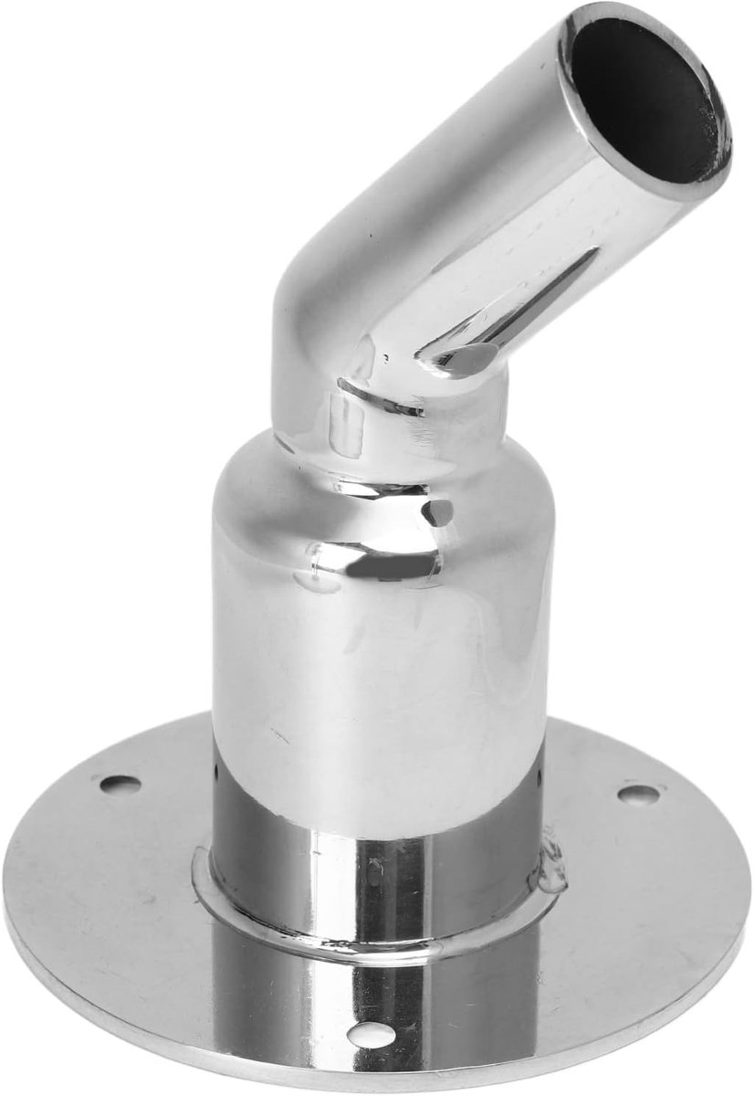 Thru Hull Uitlaat Skin Fitting 24mm - 316 RVS Spiegelschoon - Voor Marine en Truck - Uitstekende Compatibiliteit - ShopVlot