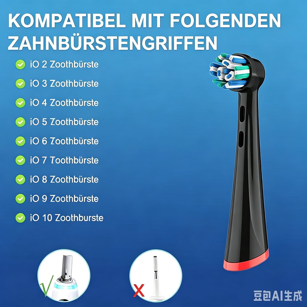 Opzetborstels voor elektrische tandenborstel - Excellence Clean - 2 stuks - dieptereiniging - tandplak verwijdering - ShopVlot