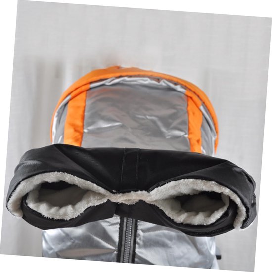 Kinderwagenwanten - Handmof Buggy - Handen Warm Houden - Waterafstotend Oxford Doek - 52 x 25 cm - Zwart — afbeelding 2