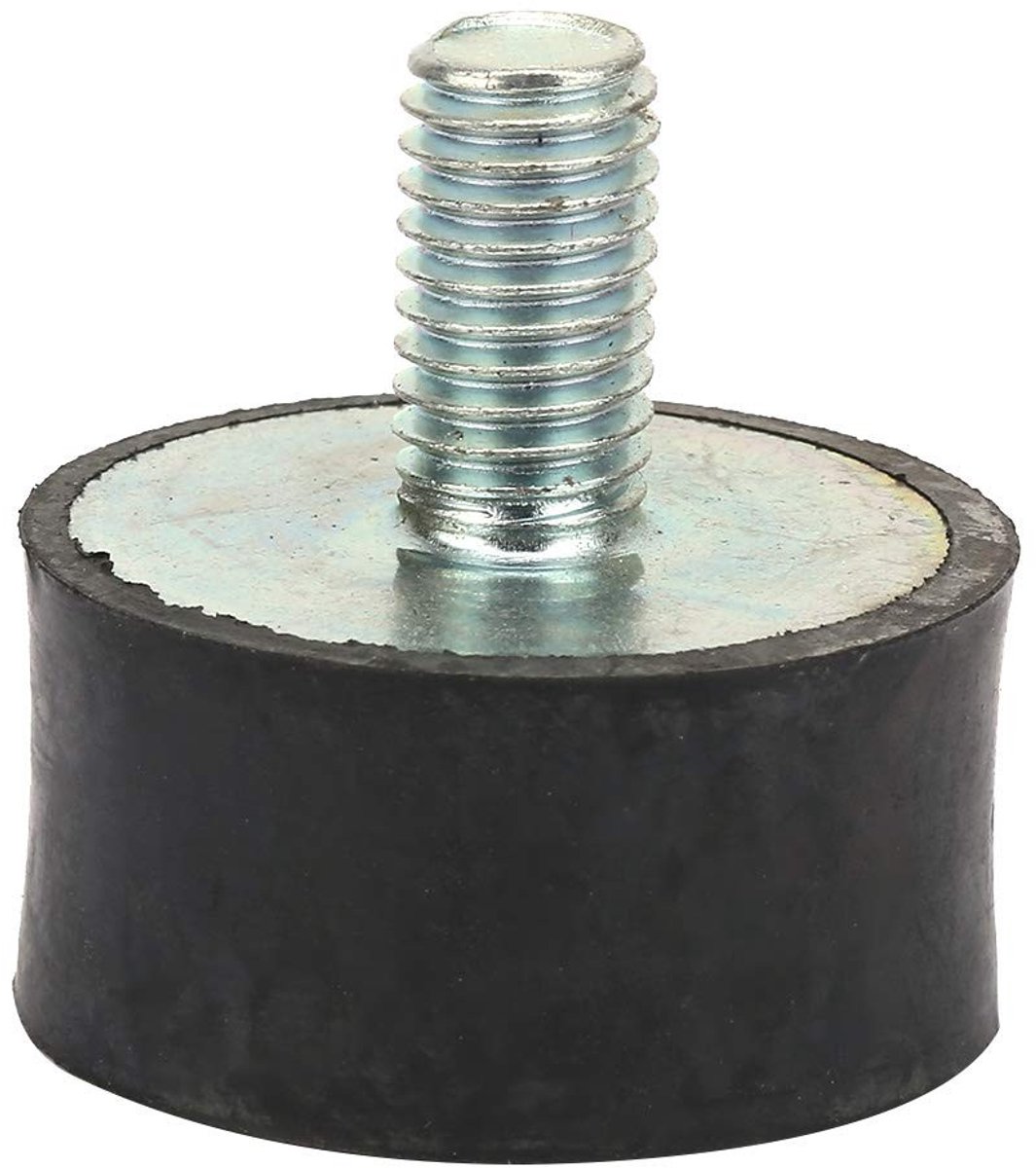 Dailygoods- Rubberen Steunen - 4 Stuks M8 - Duurzame Trillingsdempers - Geluidsbeheersing - Schokreductie - Voor Luchtcompressoren