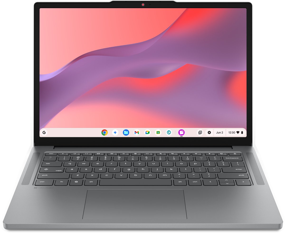 Lenovo Chrome 14ITN11 Intel® N N355 Chromebook 35,6 cm (14") WUXGA 8 GB LPDDR5x-SDRAM 128 GB UFS Wi-Fi 6E (802.11ax) ChromeOS Grijs Engels