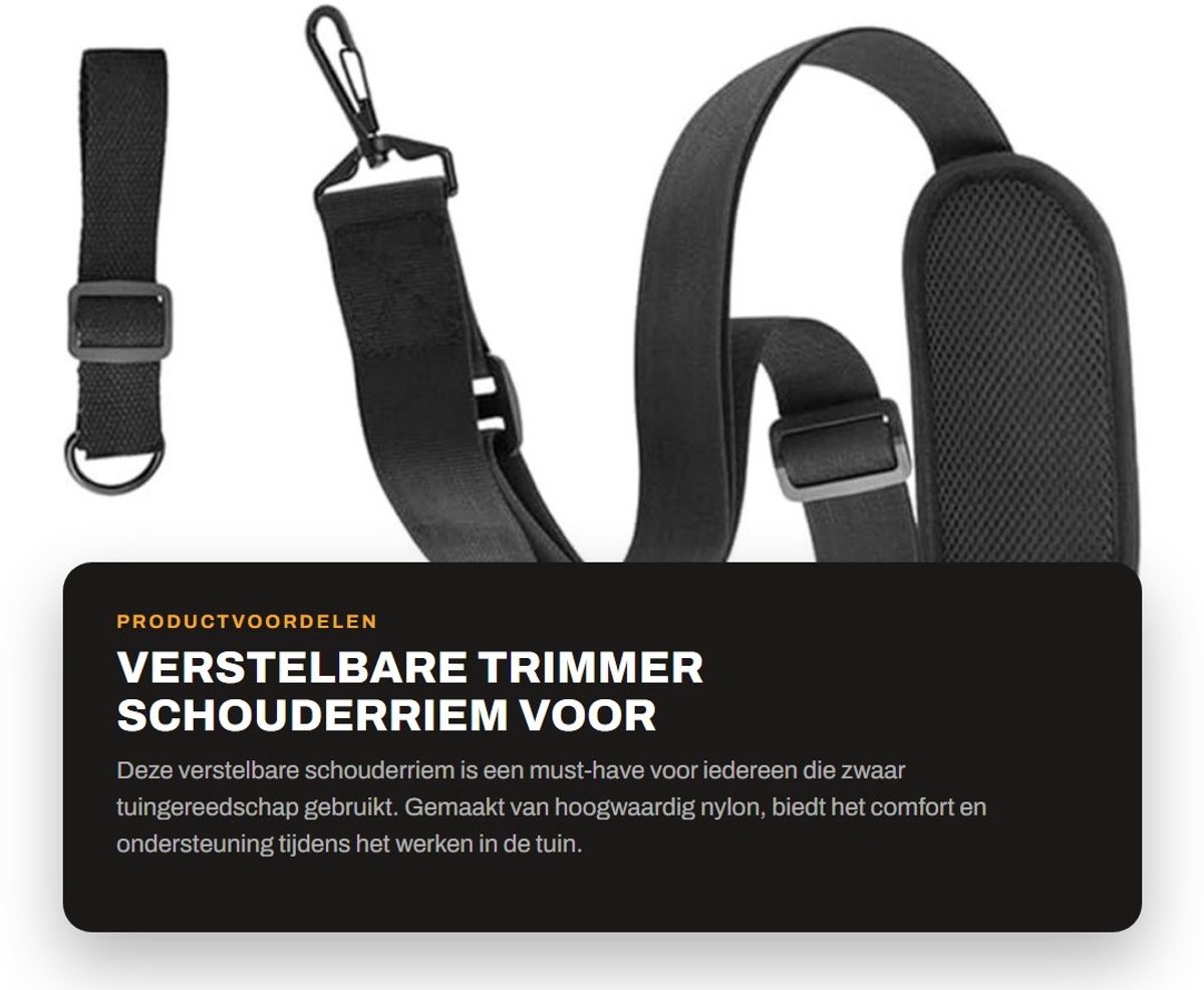 Dailygoods - Verstelbare Trimmer Schouderriem voor Tuingereedschap