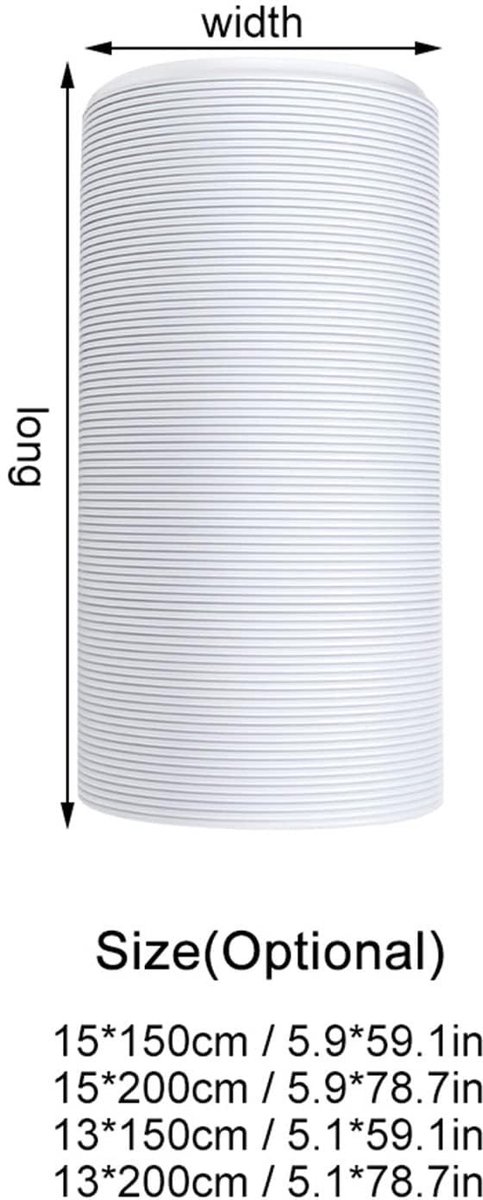 Dailygoods- Afvoerslang Universeel - Flexibele Slang - PP Staal Draad - Diameter 13cm - Lengte 1.5m - Eenvoudig te Installeren - Luchtafvoerslang