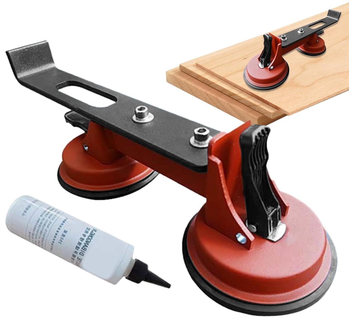 Gereedschap voor Vloerreparatie - Scheurreparatie Tool - Vloeren Herstellen - Dubbele Vacuüm Adsorptie - 34 x 11 x 10 cm