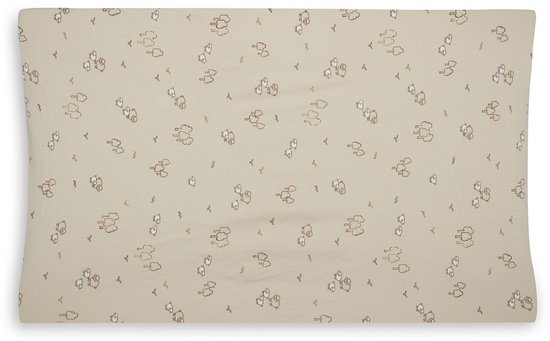 Jollein Wickelauflagenbezug Jersey 50x70cm - Woolly — afbeelding 4