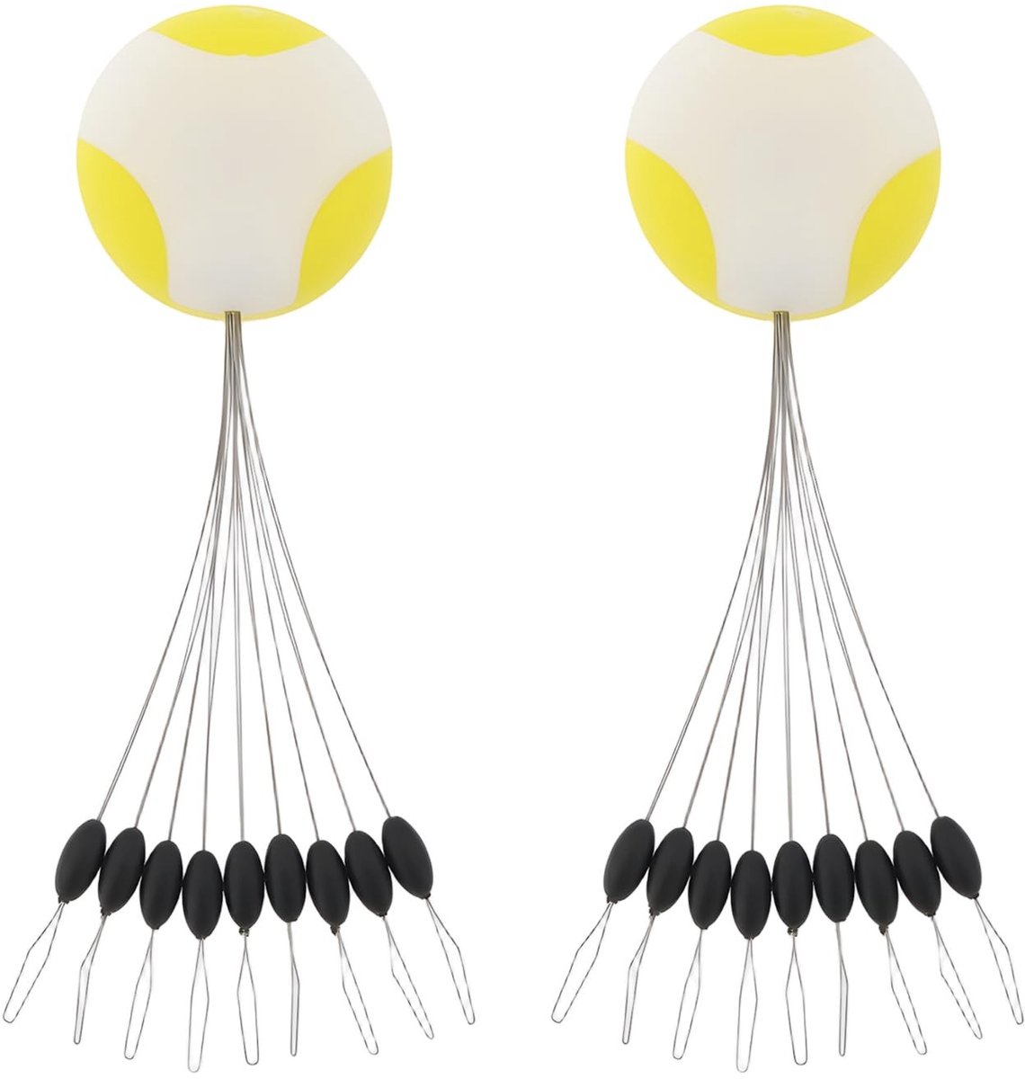 Dailygoods - 2 Stks Lijn Stoppers Float Stops voor 0.8-2 mm Draad Diameter