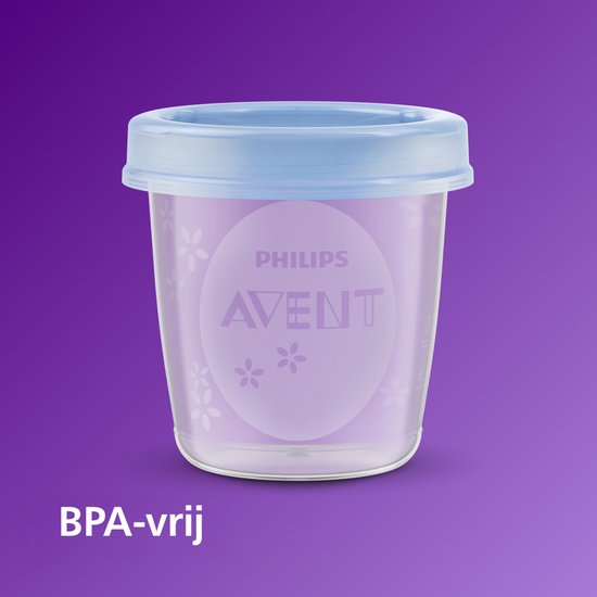 Tasses de conservation des aliments Philips Avent SCF721 / 20 - 180 ml et 240 ml - 20 pièces