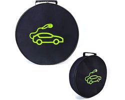 VHV - EV kabel tas - Laadkabel tas - Opbergtas auto - Kabel organizer - Voor elektrische auto - Waterbestendig - Met handvaten - Voor laadkabels en slangen - 36cm - Zwart