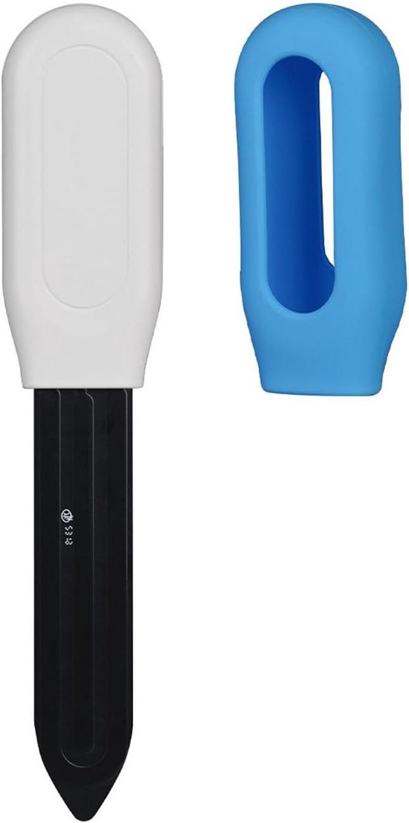 Bodemtester - Vochtigheidssensor - Plantenverzorging - Draadloze meting - 17 cm - Blauw en zwart