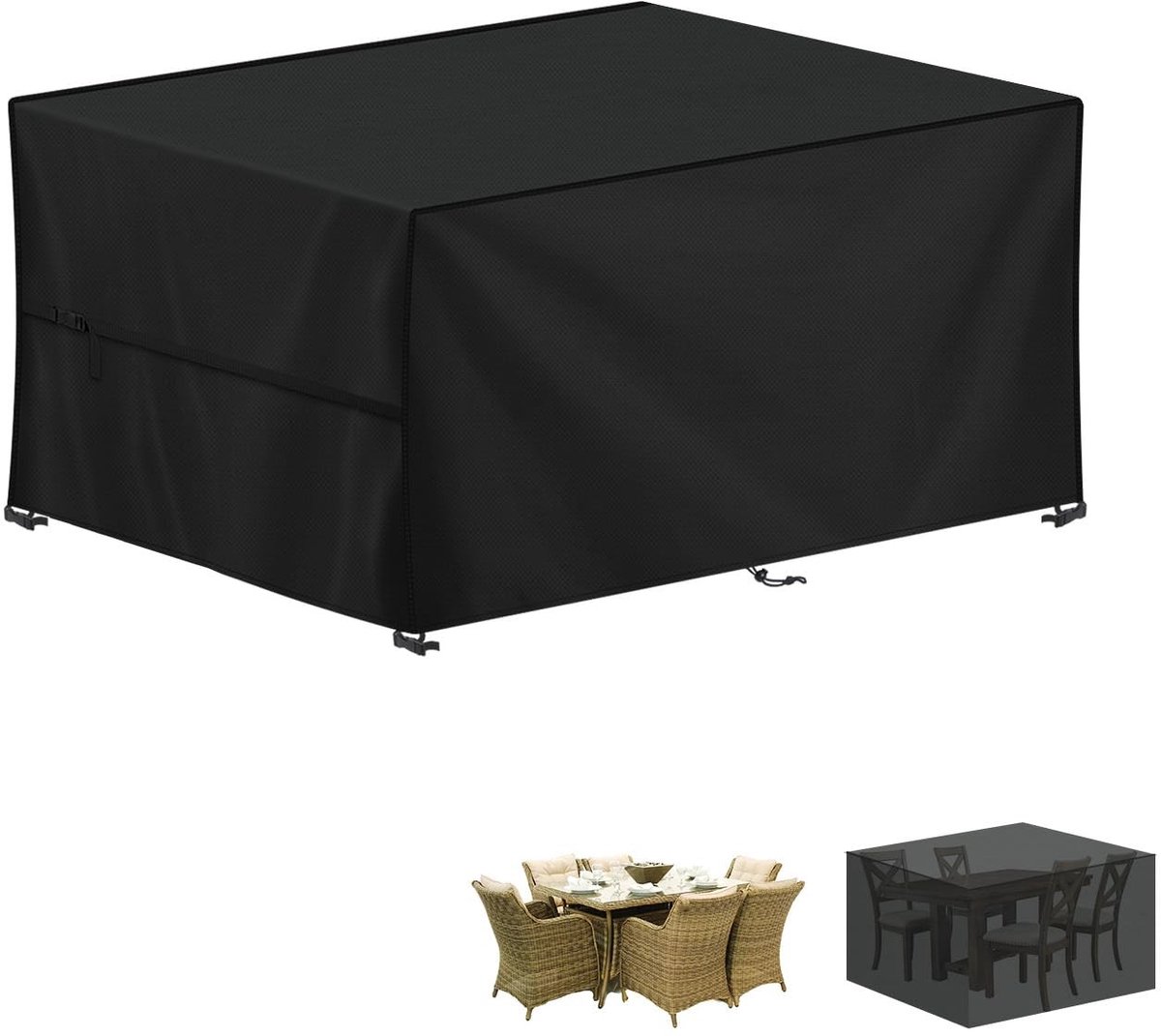 Dailygoods- Tuinmeubelhoes Waterdicht - Tuintafelafdekking 140x70x70cm - 420D Oxford-Stof - Scheurvast - Winddicht - Beschermhoes voor Buiten - Meubelhoes