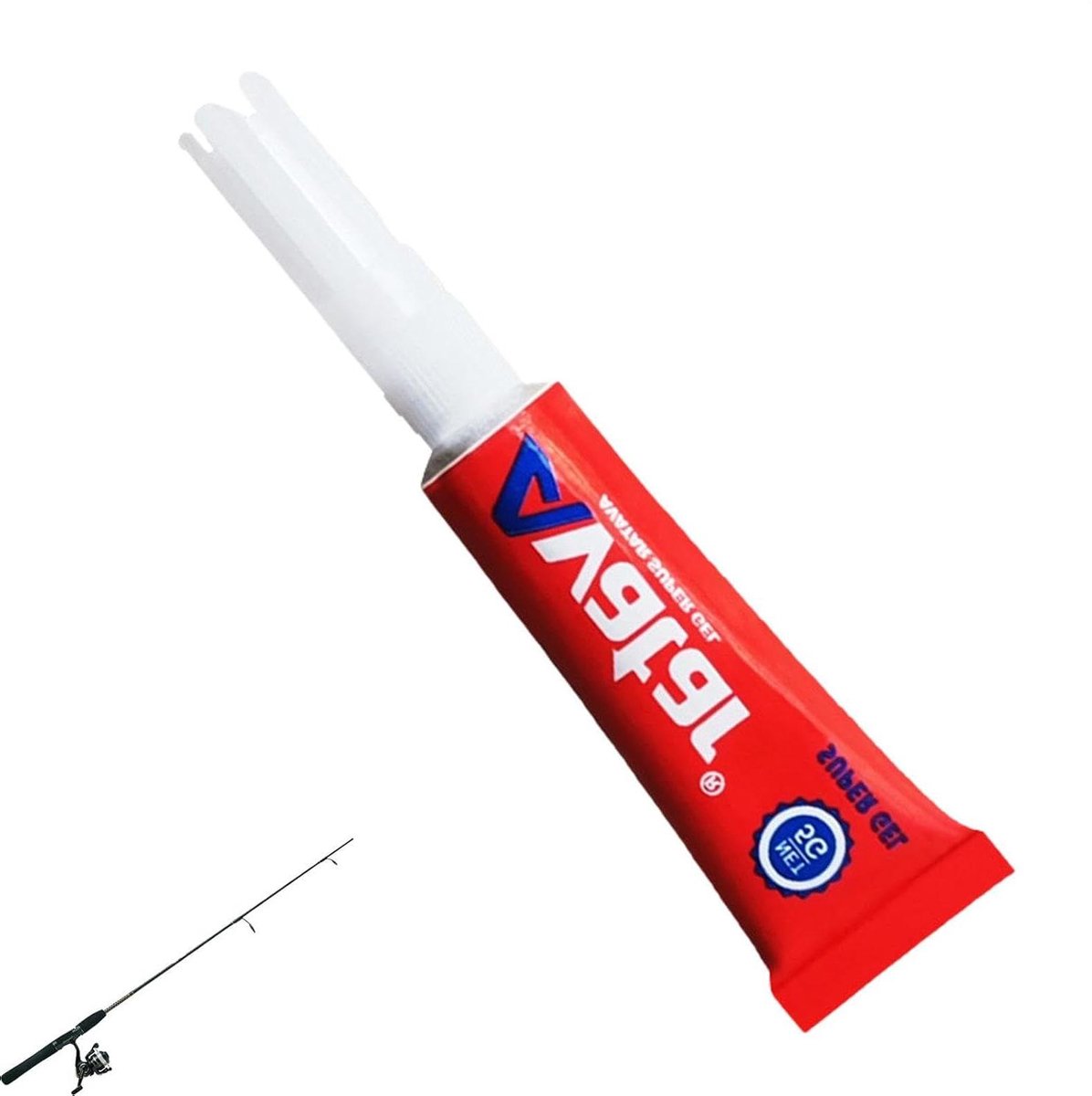 Vishengel Reparatie Lijm - Waterproof Lijm - Repareren Hengels - Sneldrogend Hoge Sterkte - 3 gram - Veelkleurig