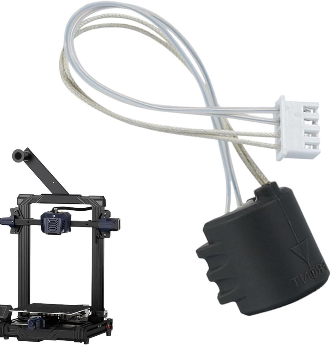 3D Printer Onderdelen - Verwarmingselement Component - Hobby Projecten - Vermindert Verstopping - 14.3 x 2.3 cm - Zwart