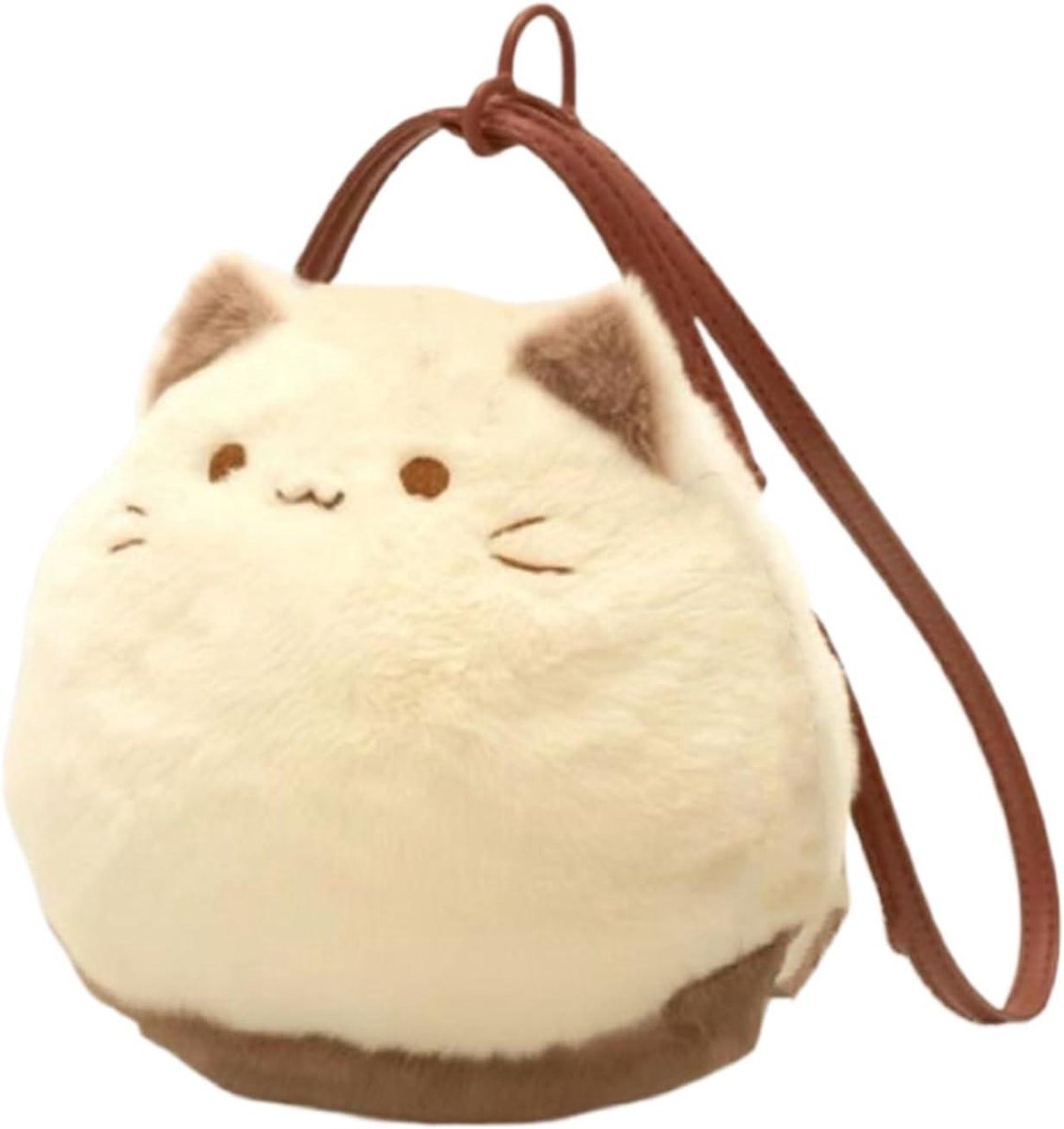 Kattentas - Dierentas - Kleine spullen dragen - Zacht pluche materiaal - 20 x 13 x 19 cm - Niet gespecificeerd