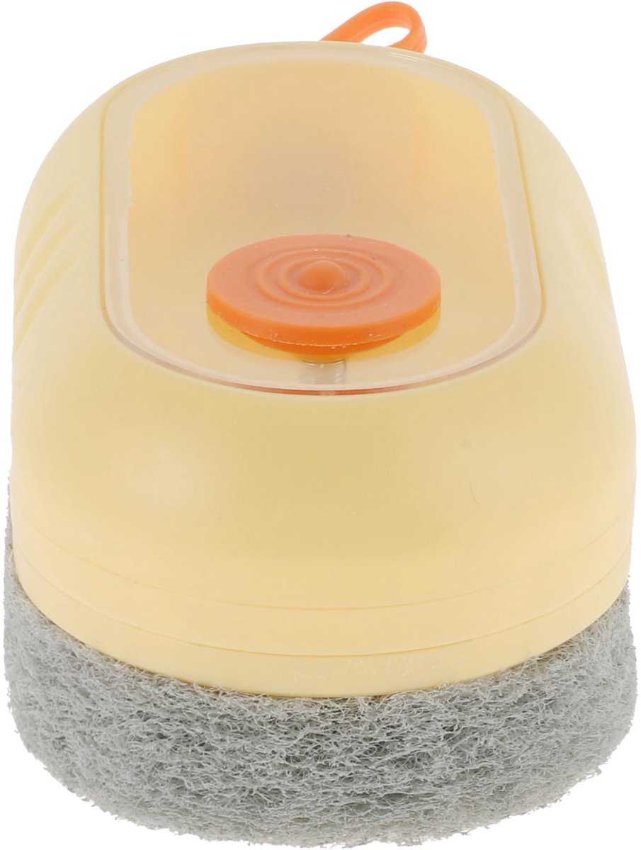 Dailygoods- Afwasborstel met zeepdispenser - Borstel voor potten - Hoogwaardig ABS - Handige dosering - Opvallende kleuren - Geschikt voor dunne spleten - Schoonmaakborstel