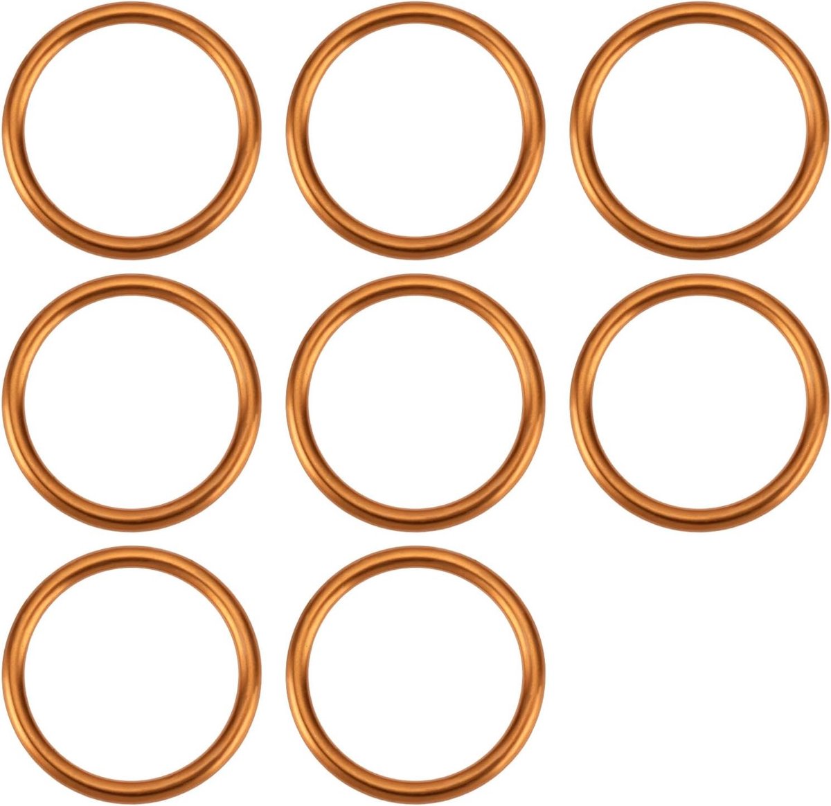 8 Stuks Motoruitlaatpakking voor MZ TS ES ETS ETZ 150 125 1962-1978 - Koper Muffler Pakkingen 43x35mm, Duurzaam en Betrouwbaar