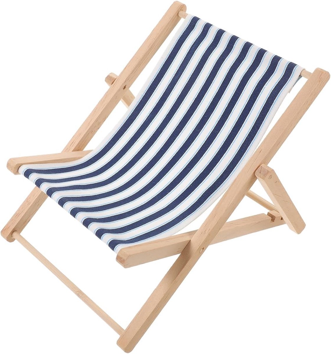 Vouwbare Houten Strandstoel, Compacte Opvouwbare Lounger voor Tuin, Thuis en Decoratie, Ideaal voor Buitengebruik