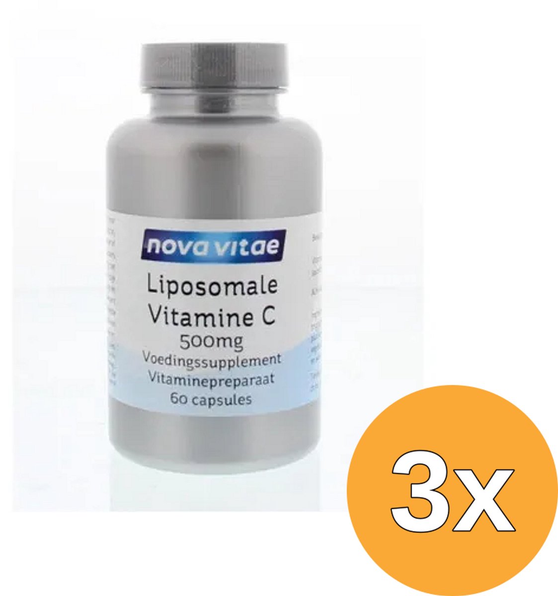 3x Nova Vitae Liposomaal vitamine C (60 vega capsules)