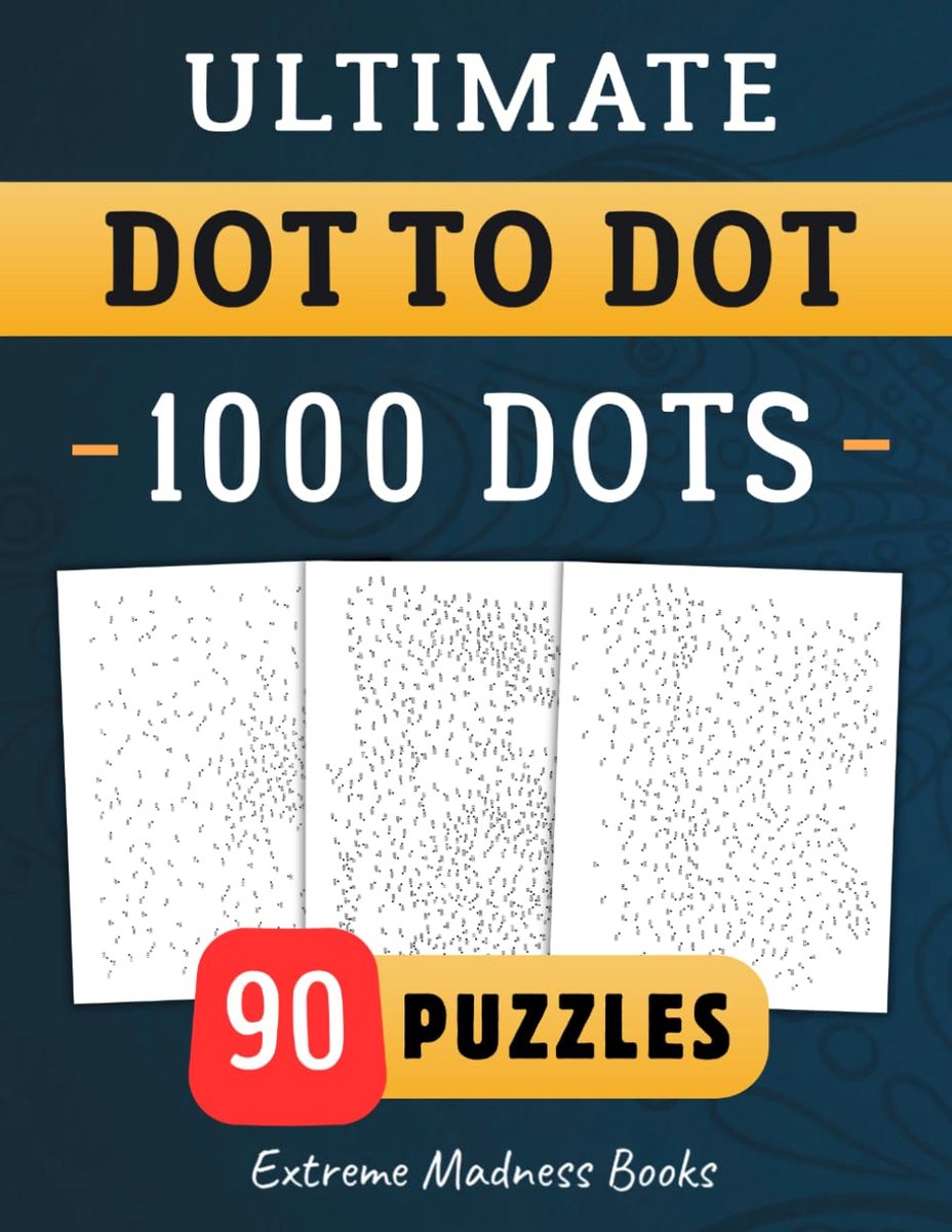 Ultimate Dot to Dot 1000 Dots: Connect The Dots For Kids And Adults - Hard Puzzle - Extreme Game For Children - ShopVlot