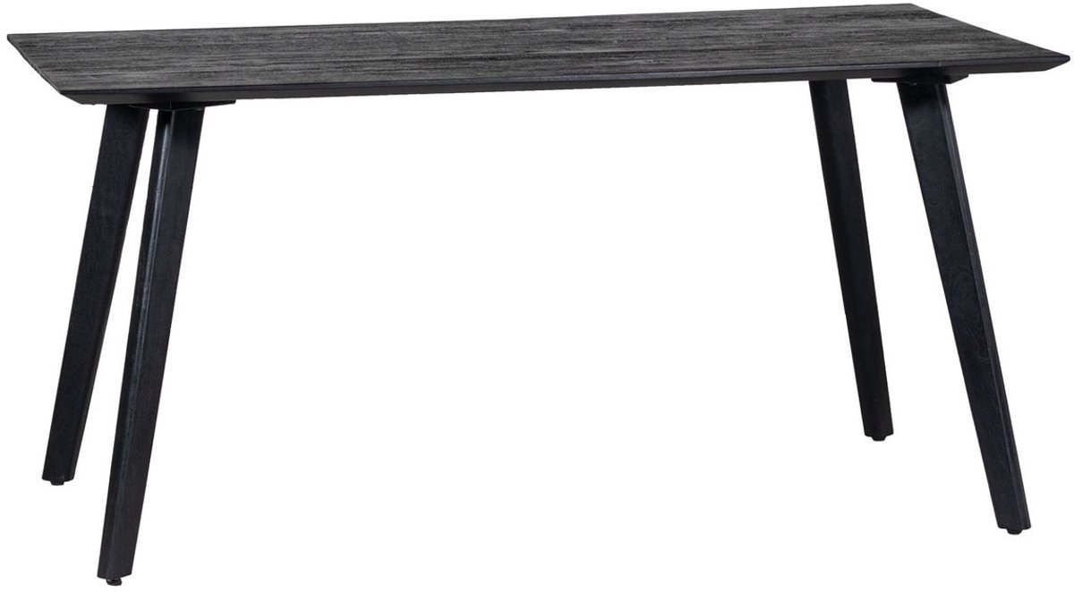 Giga Meubel Eettafel Oslo - Zwart Mangohout - 160x90x76cm