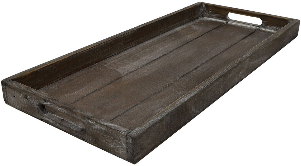 Countryfield dienblad hout bruin Claudina S 21x48cm rechthoekig.