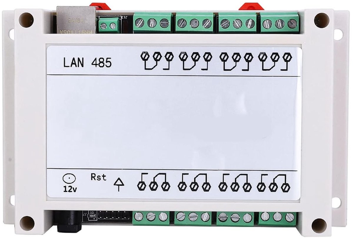8-kanaals relaiscontroller met RJ45 TCP/IP, afstandsbediening, individuele bediening en multifunctionele functies voor 250V AC 10A schakelaars