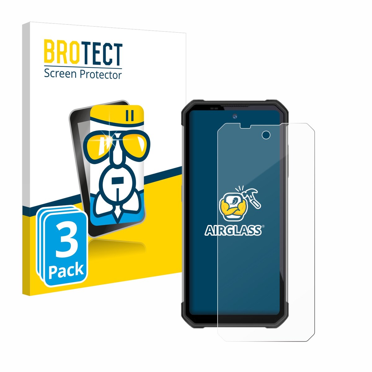 Screenprotector 3 Stuks voor Oukitel WP17 Beschermglas transparant
