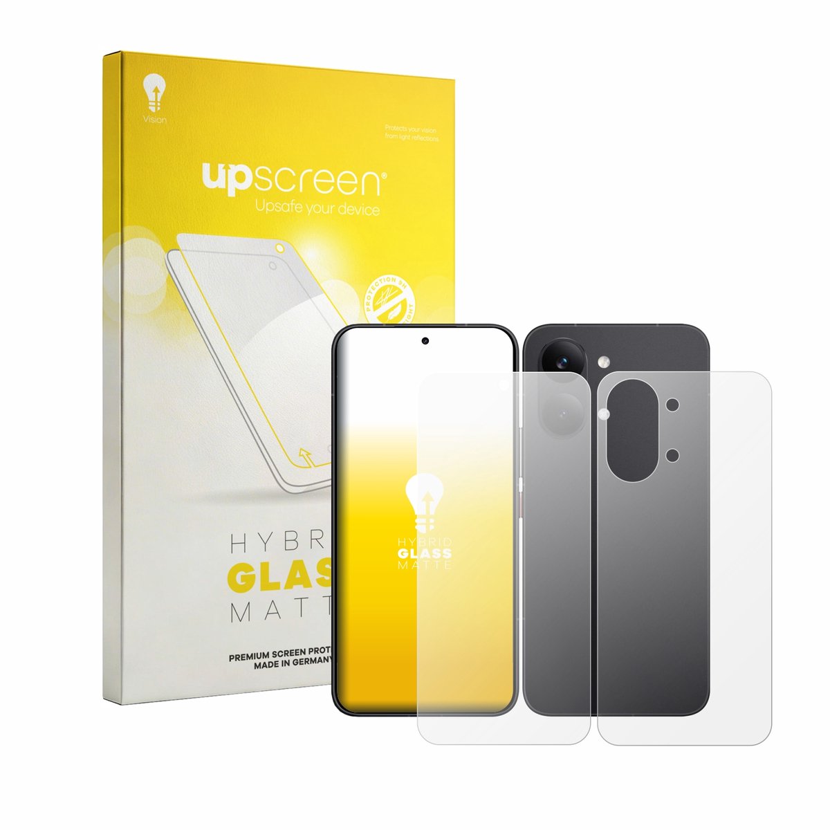 upscreen - Screenprotector voor Xiaomi Poco X8 Pro Max (Voor+Achter) - Folie Beschermfolie Beschermglas matte