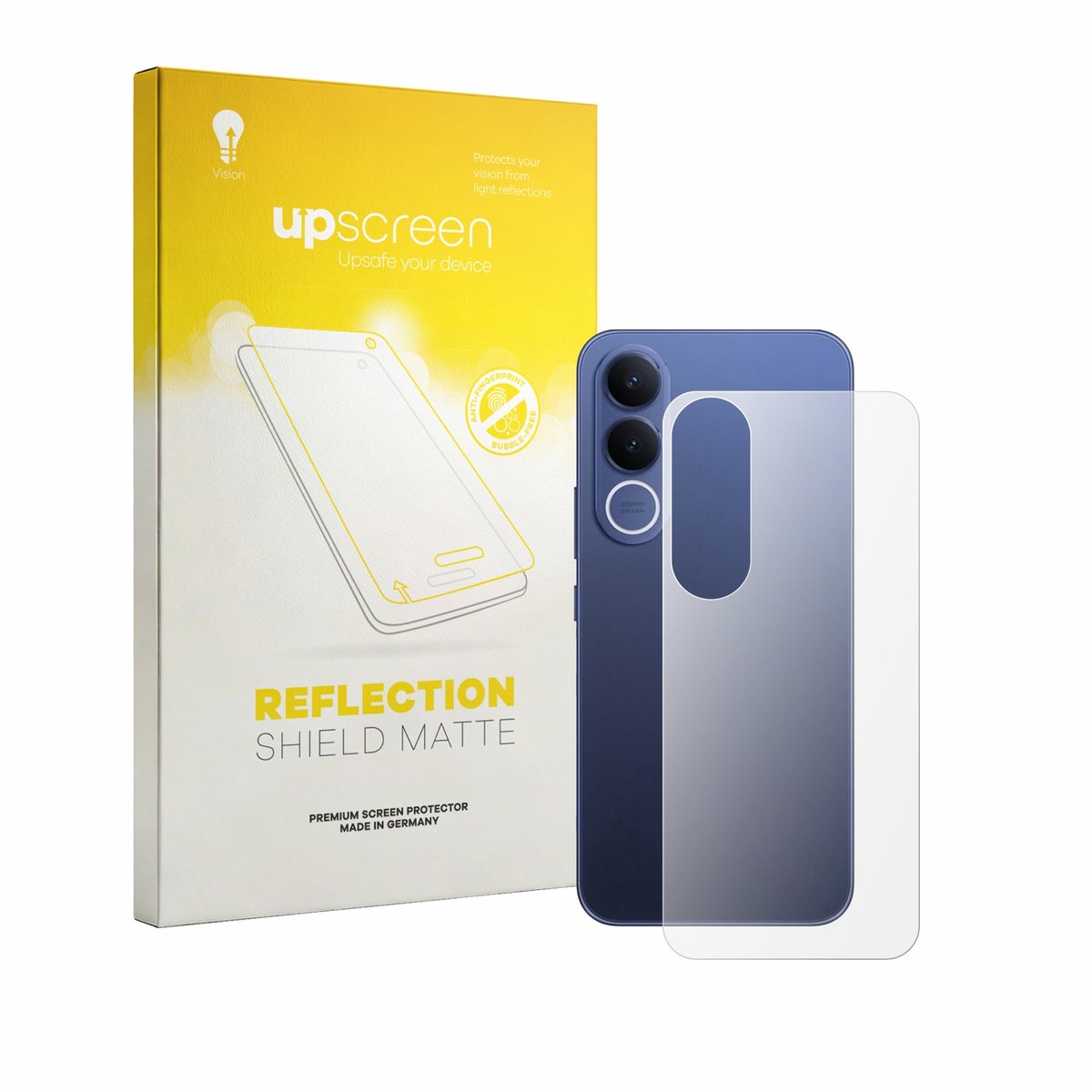 upscreen - Screenprotector voor Vivo V70 FE (Achterkant) - Folie Beschermfolie anti glare matte