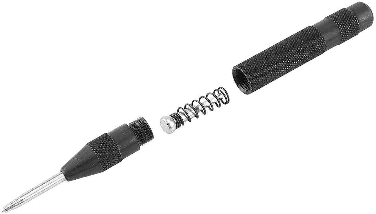 Automatische Center Punch voor Precisie Markeringen in Metaal en Hout - Handgereedschap voor Professioneel Gebruik en Doe-Het-Zelf Projecten