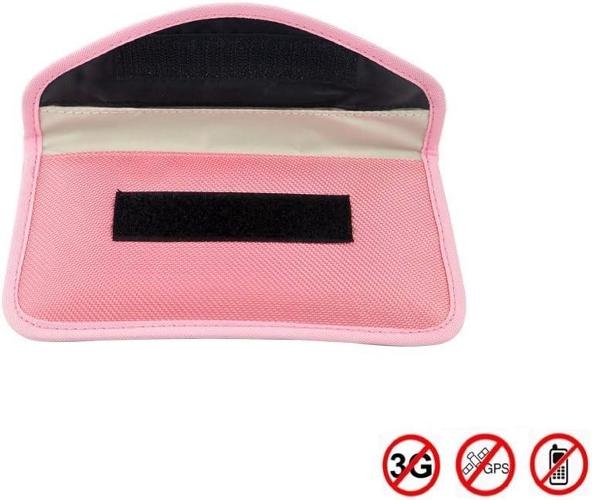 Stralingsbeschermende tas voor mobiele telefoons - Anti-tracking, anti-spionage en signaalblokkering (Roze)