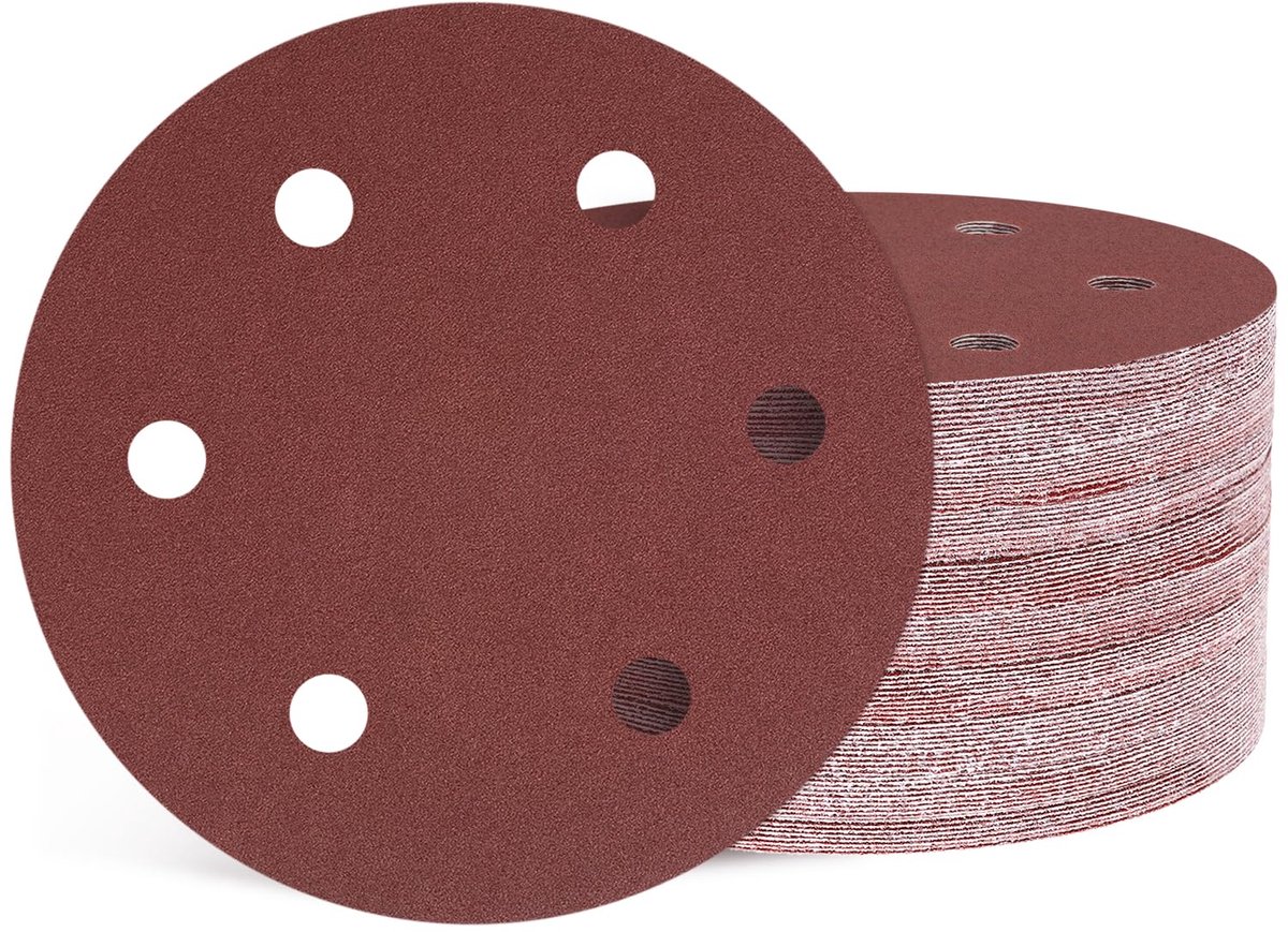 100 Stuks 220 mm Schleifschijven met 40 Korrel voor Diverse Materialen