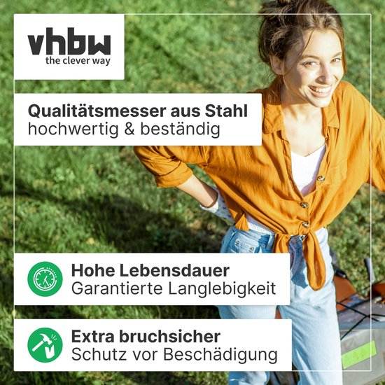 vhbw 30x vervangingsmessen, compatibel met Husqvarna Automower 410XE Nera, 420, 415X, 410VE NERA, 430X NERA, 430X grasmaaiers - vervangingsmes zilver, staal van VHBW — afbeelding 2