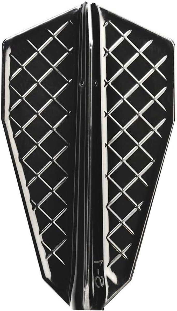 Dart Flights - Vleugels - Precisie Werpen - Geometrisch Ontwerp - 3 Stuks - Zwart