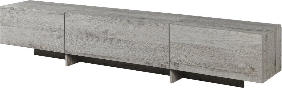 TV meubel Kapipimso tv lowboard 194x31x37 cm eikenkleurig grijs [en.casa]
