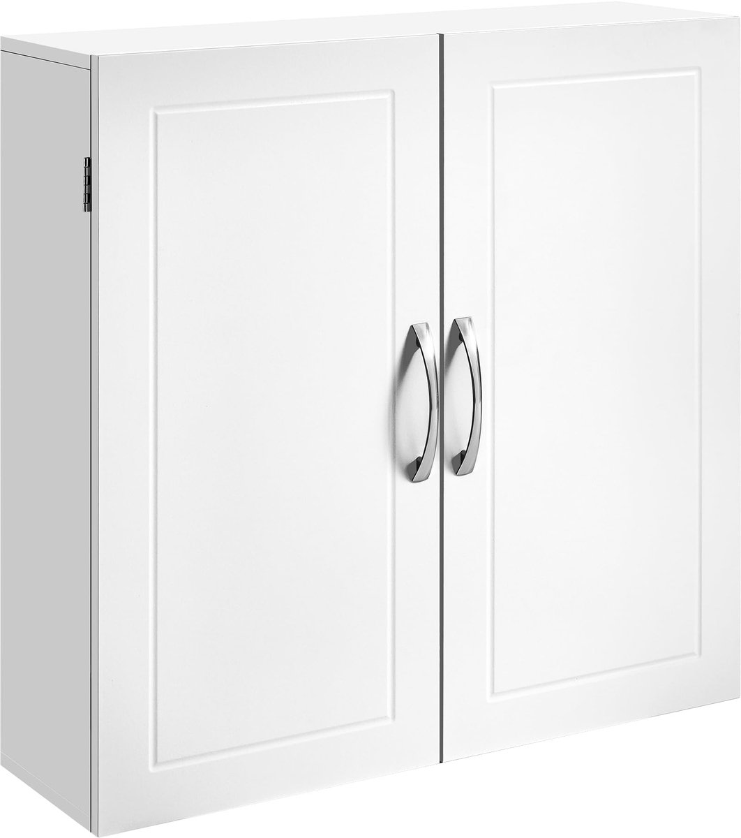Famanu – Wandkast voor badkamer van 30 x 60 x 60 cm, medicijnkast met verstelbare planken