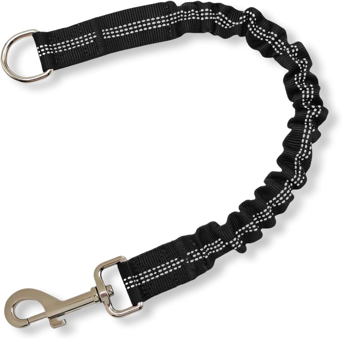 Thijox - Bungee Hondenriem met Schokdemper, Reflecterende Naden, Elastisch Nylon Trekkoord, Voor Wandelen, Training en Auto
