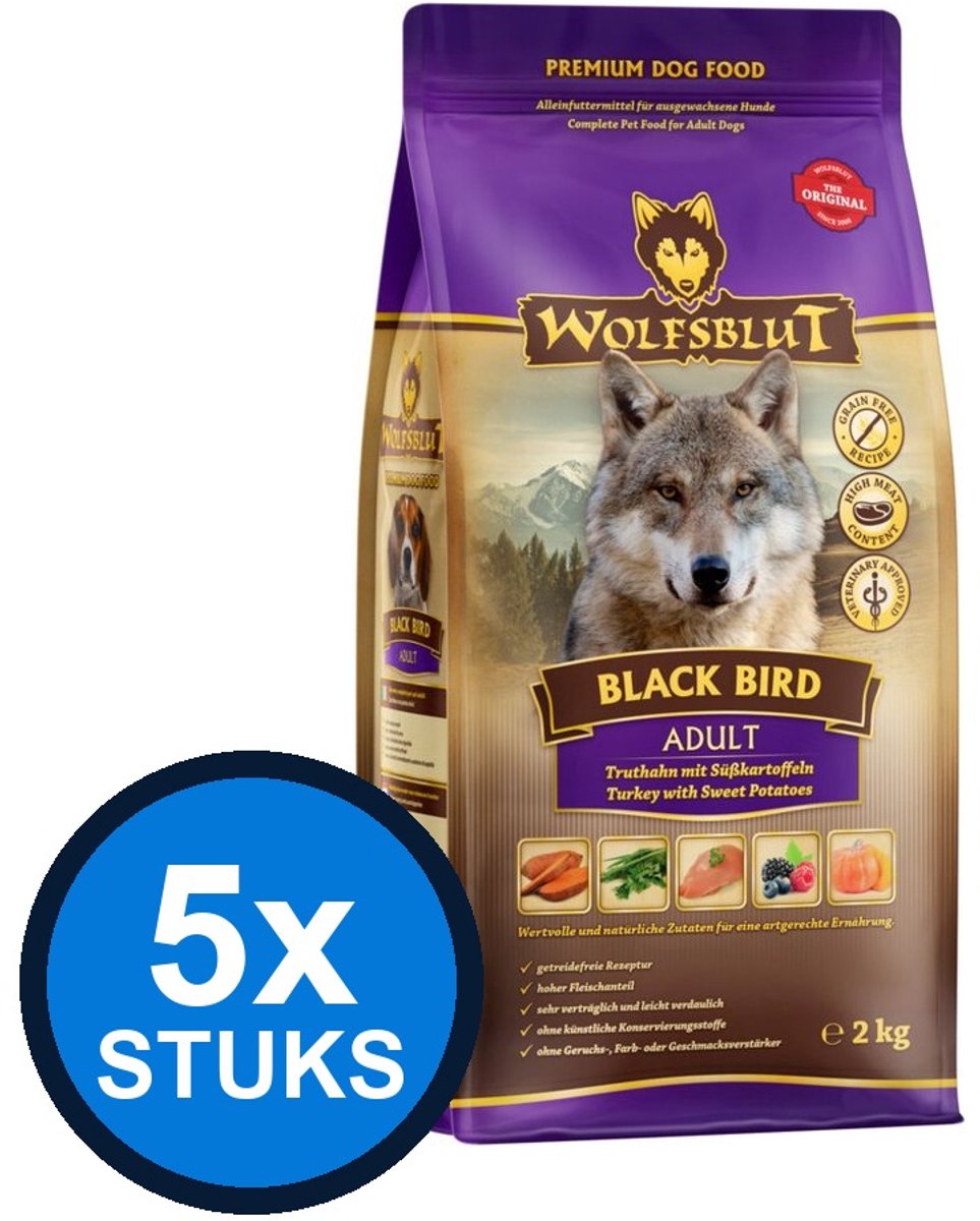 Wolfsblut Wolfsblut - Adult Black Bird - Hondenvoer Droogvoer - 2 kg