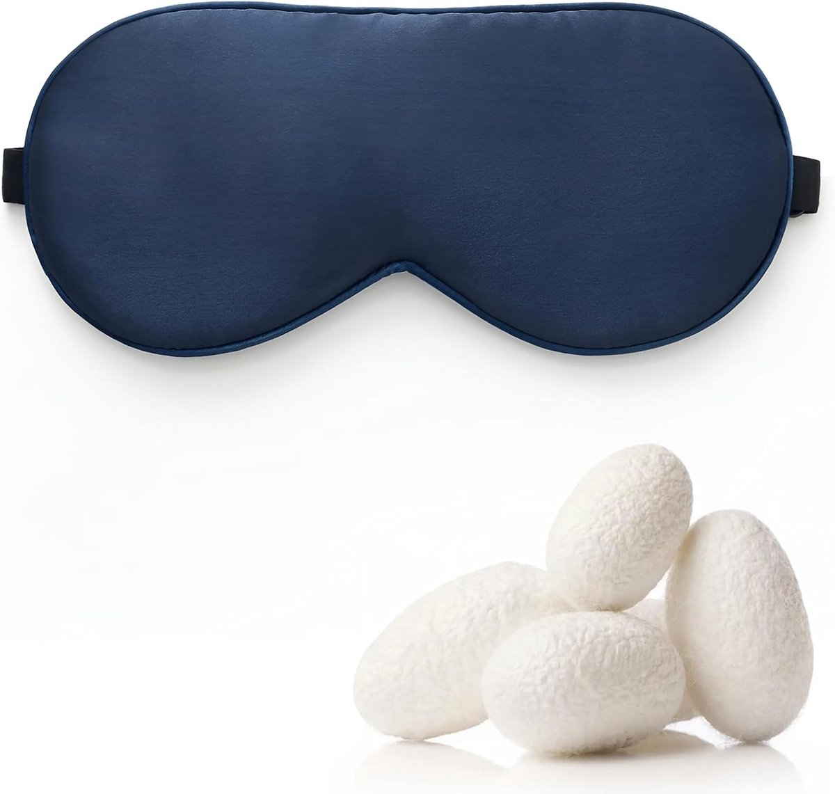 Zijde Slaapmasker voor Volwassenen - 100% Mulberry Zijde Zwart Oogmasker voor Slaap - Zacht, Ademend en Elastisch - Anti-Rimpel voor Thuis en Reizen - Perfect Cadeau voor Stellen