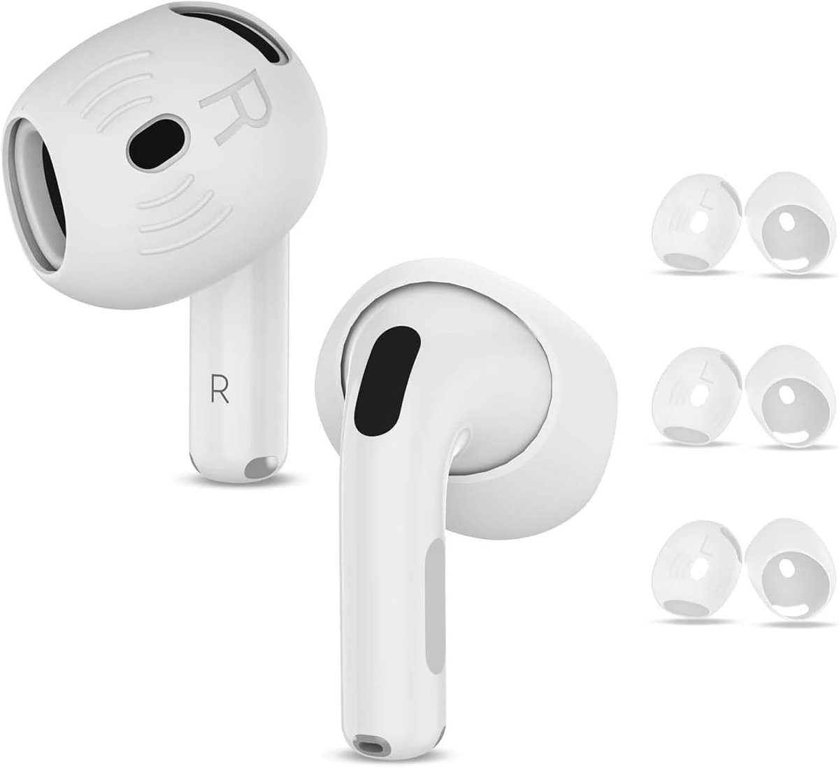Dailygoods - 3 Paar Vervangende Siliconen Oordopjes voor Airpods 4