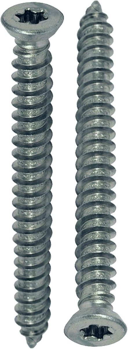 Thijox - Torx-schroef voor beton 7,5 x 72mm | PACK 25 | Verzinkt staal | Muurpluggen en houtschroeven voor betonblokken | Platte kop | Duurzaam en ste