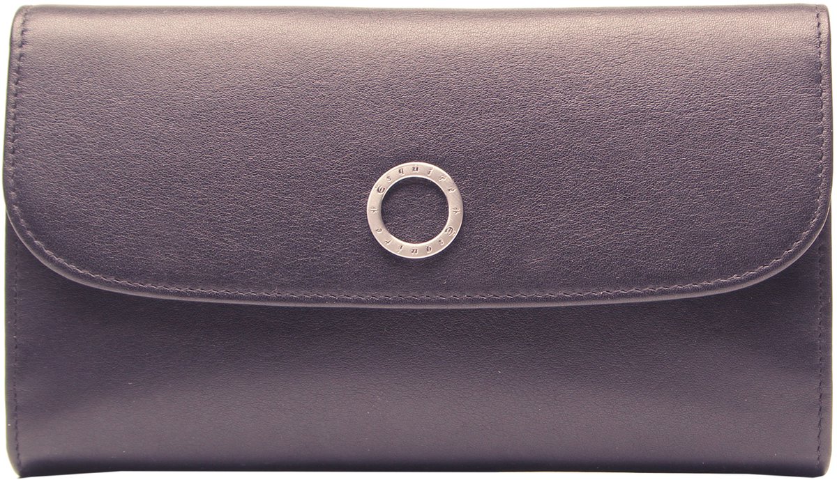 Esquire portemonnee Athena Lady Flap Wallet Black zwart