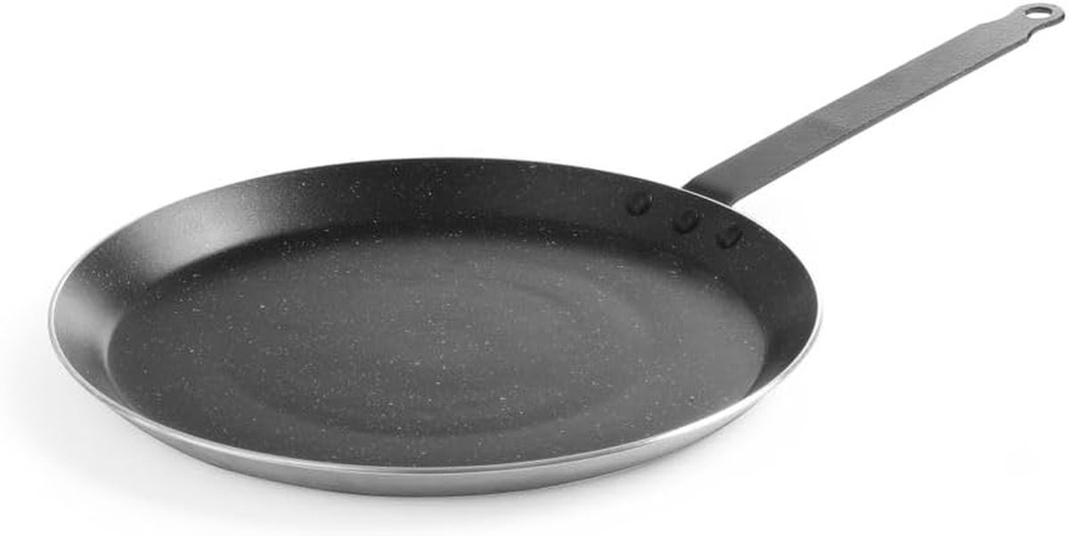 Pannenkoekenpan - Crêpe pan - Lekkere pannenkoeken bakken - Marmeren antiaanbaklaag - Ø28 cm - Zwart