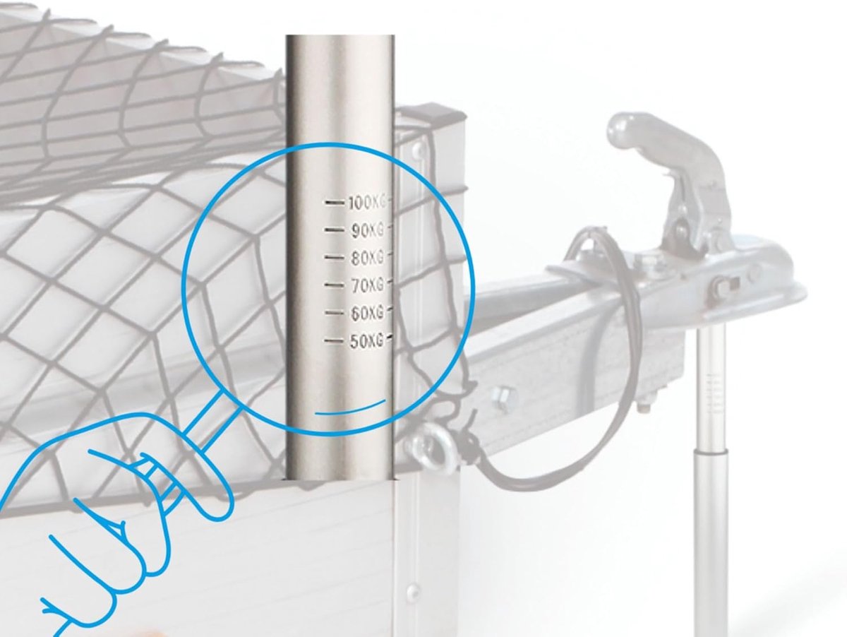 SnelShoppen - Draaglastweegschaal 100 kg Aluminium Zilver, Precisieweegschaal voor Camping, Keuken, Hobby en Thuisgebruik