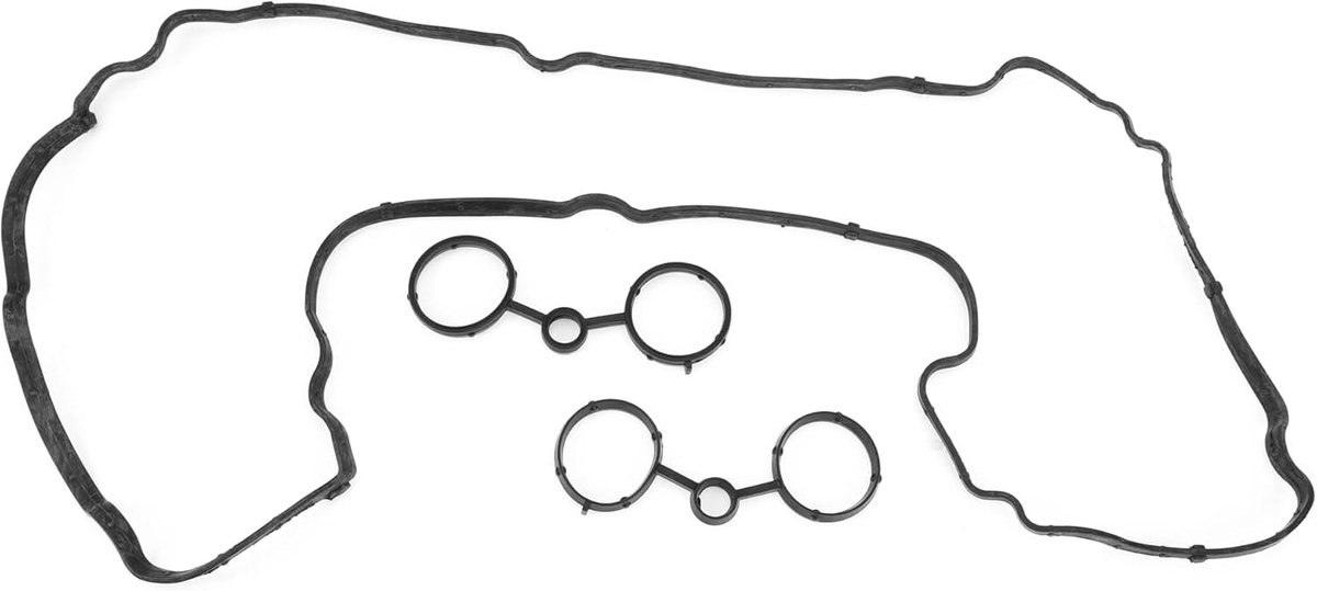 Klepdekselpakking en Cilinderkop Afdichtingsset voor Citroen C4 I/Coupe 2008-2011, Rubber met Bougieafdichtingen, Nr. 0249E6, Duurzaam en Betrouwbaar