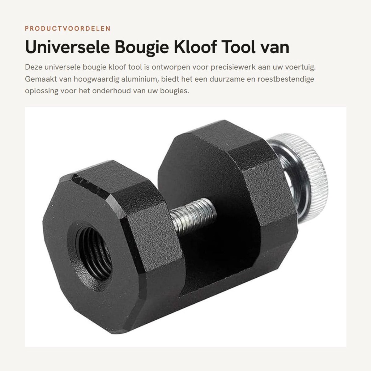 Inovra - Universele Bougie Kloof Tool van Aluminium voor Auto